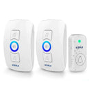 Campainha Sem Fio Impermeável com Flash de Led e Alarme de Segurança.