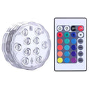 Luz LED Submersível para Piscina com Controle Remoto